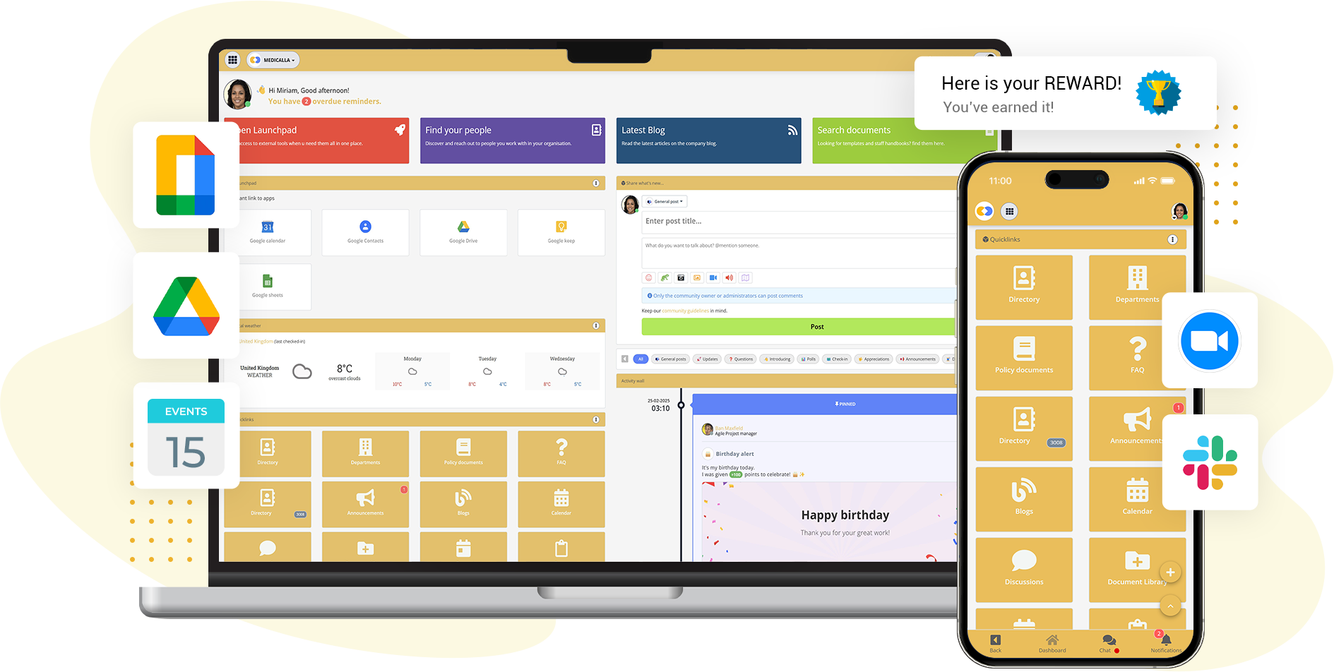 A social intranet to strengthen, engage and connect your entire workforce in one place. A social intranet to strengthen, engage and connect your entire workforce in one place.