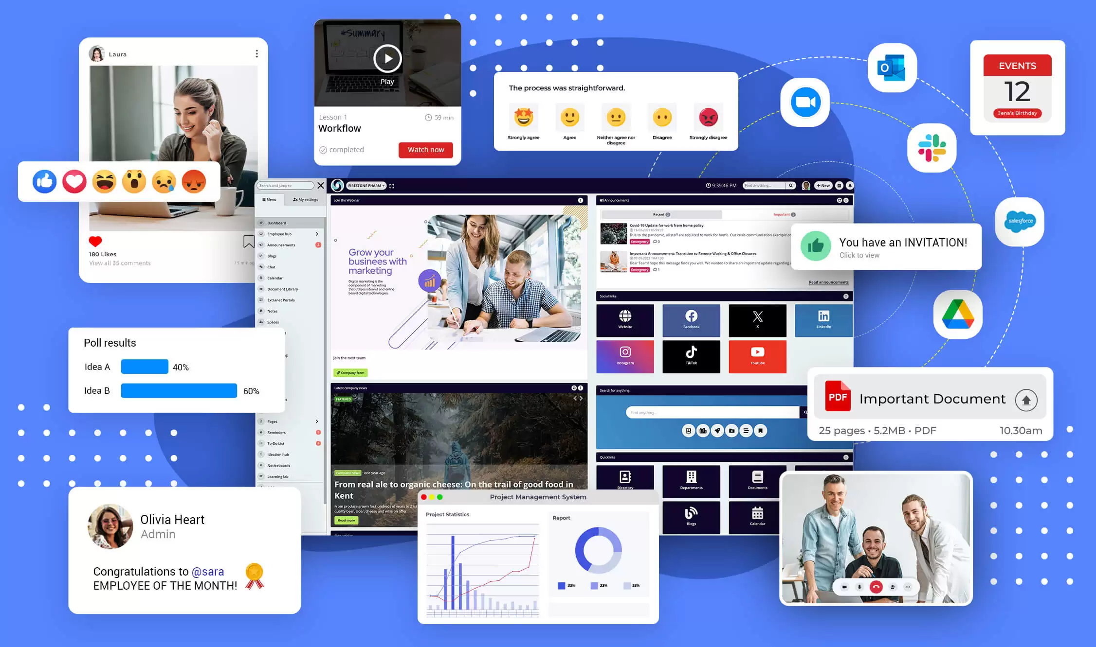 intranet_software Modern Intranet & Employee Communication App